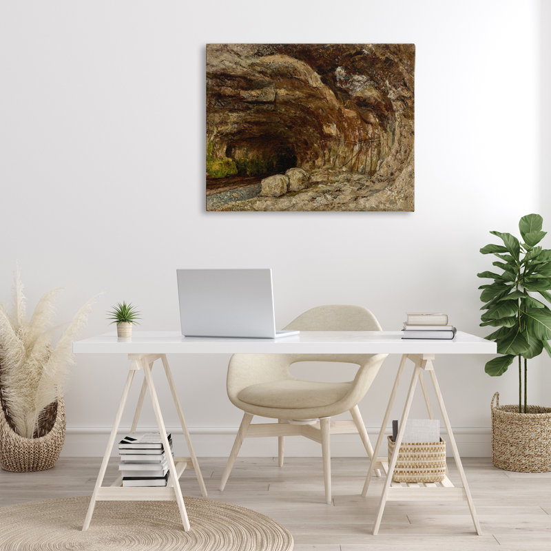 Art mural classique sur toile grotte de Sarrazine par one1000paintings, H 30 po x l 40 po