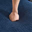 Canapé modulaire en forme de L à compression avec méridienne incurvée, canapé modulaire en chenille bleu sans assemblage, haute densité 30D pour le salon de la chambre à coucher.