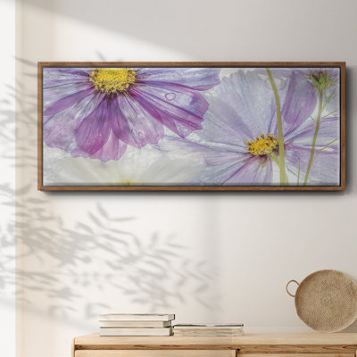 Frozen Floral II- Framed Canvas