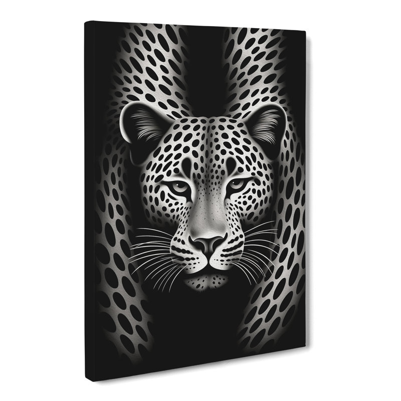 Cheetah Op - Wrapped Canvas, 50cm H x 35cm W x 3cm D