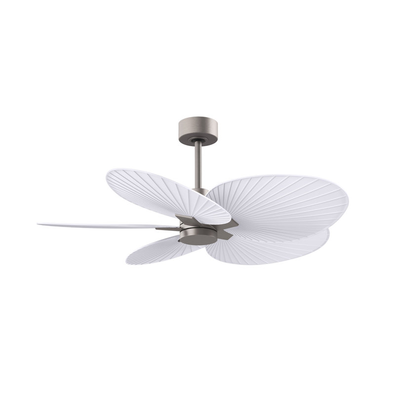 Alessandra - Five Blade Ceiling Fan, Brushed Nickel, Matte White