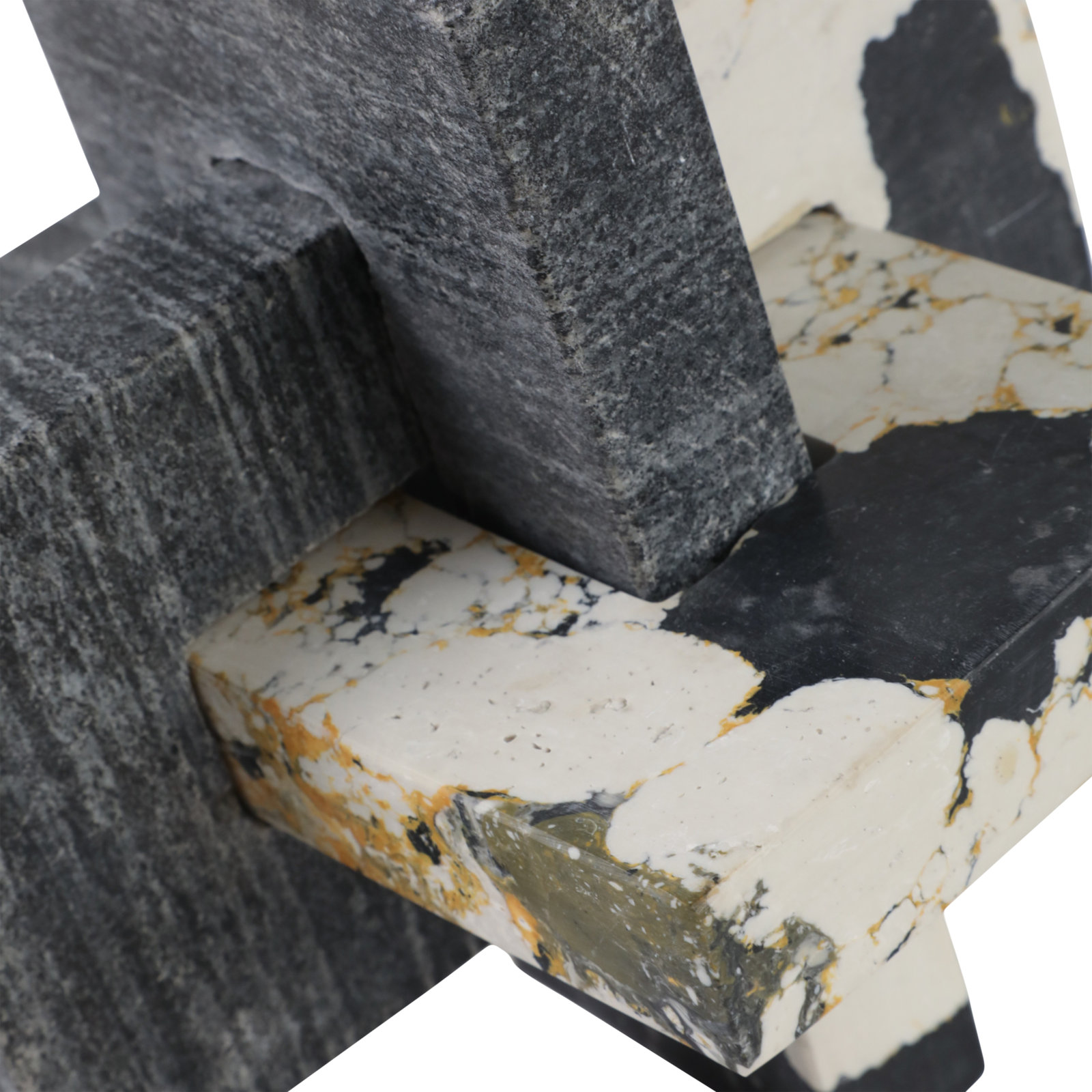 Modern Decorative Object – Handcrafted Marble Accent Sculpture for Shelves, Consoles, Decorative Books, or Coffee Tables