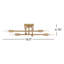 Plafonnier semi-encastré spoutnik 8 lumières Jordy -401887576