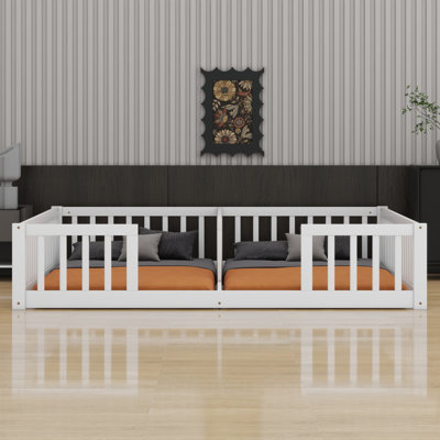 Double Floor Bed With Fence, Guardrails