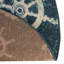Tapis bleu marine en polypropylène tissé à la machine 4 pi 1 po Caladoc-890817452