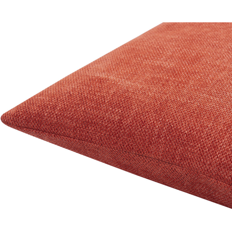Sajani Red Polyester Reversible 20" Throw Pillow Cover