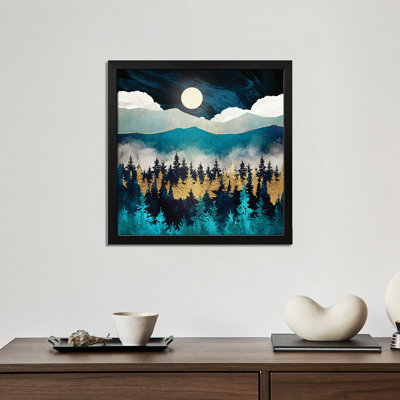 Evening Mist Premium Framed Poster by SpaceFrog Designs