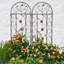 Paquet de 4 treillis de jardin en métal antirouille pour plantes grimpantes-268734201