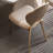 Beige Solid Back Side Chair(Set of 2)