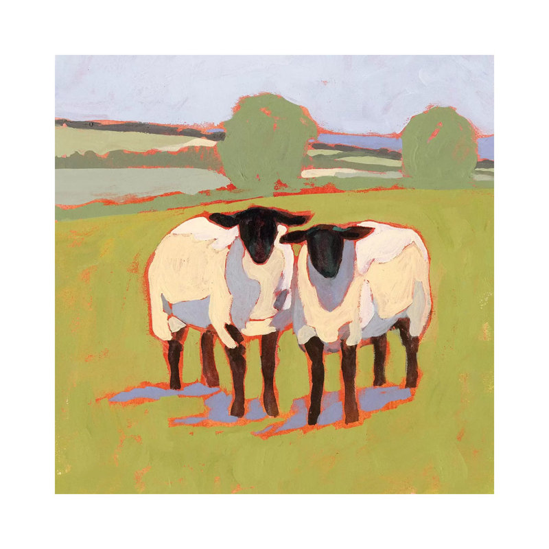 Suffolk Sheep III by Victoria Borges - Wrapped Canvas Gallery-Wrapped Canvas Giclée, 93.98 cm H x 93.98 cm W