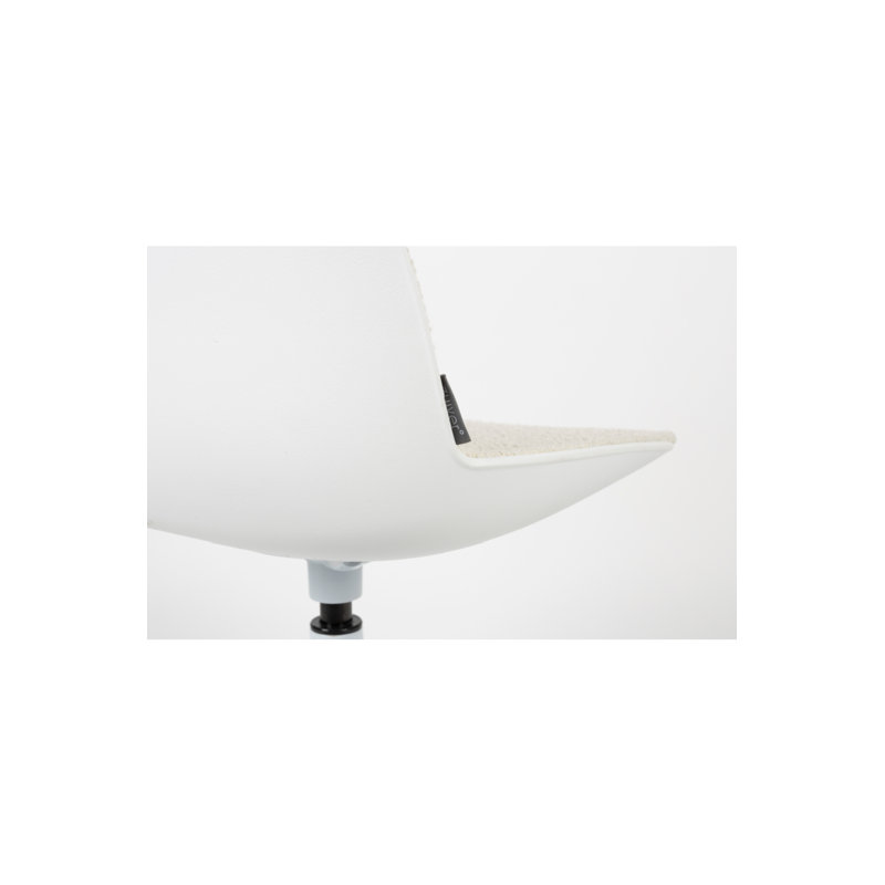 Albert Kuip Upholstered Dining Chair, White, White
