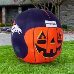 NFL Cincinnati Bengals Inflatable Jack O' Helmet, 4 ft Tall, Orange