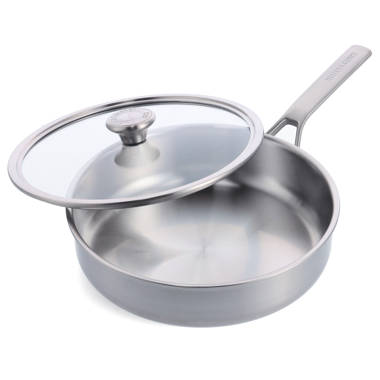 All-Clad 4206 Stainless Steel Deep Saute Pan with Lid 6-Qt