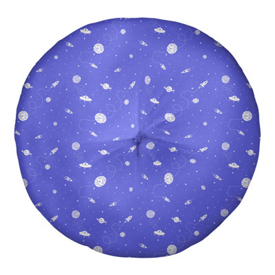 Oreiller de sol touffeté rond Katelyn Elizabeth