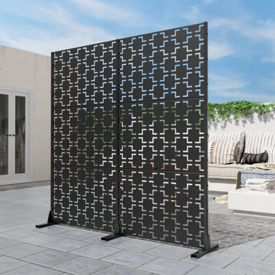 Metal Privacy Screen Fence Panel by Dovelina