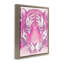«Pink Tiger Face», toile encadrée grise par Daphne Polselli-2023407250-2023407245