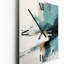 «Blissful Solitude», peinture abstraite rétro bleu V - peinture abstraite horloge murale rétro-99637301