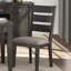 Ensemble de 2 chaises d'appoint transitionnelles avec cadre en bois et siège rembourré en tissu au look neutre