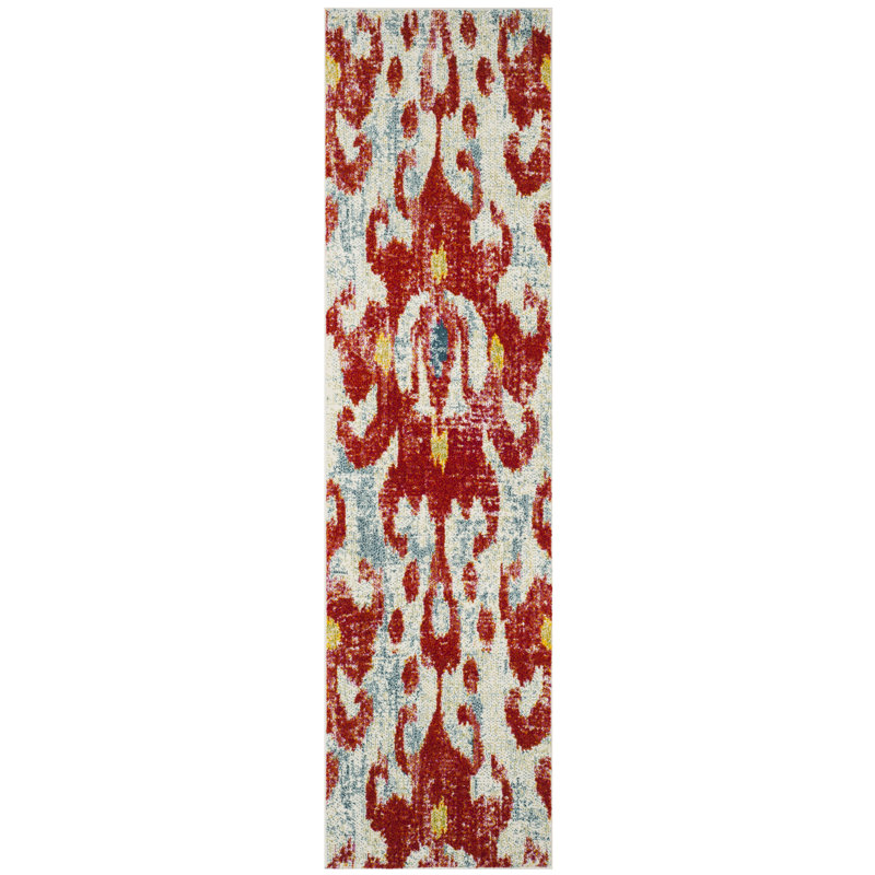 Tapis rouge Ahart, Tapis de couloir 2 pi 3 po x 8 pi