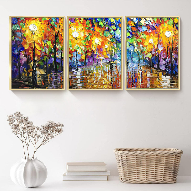 " Modern " 3 - Pieces, 24.6" H  x 48.5" W 