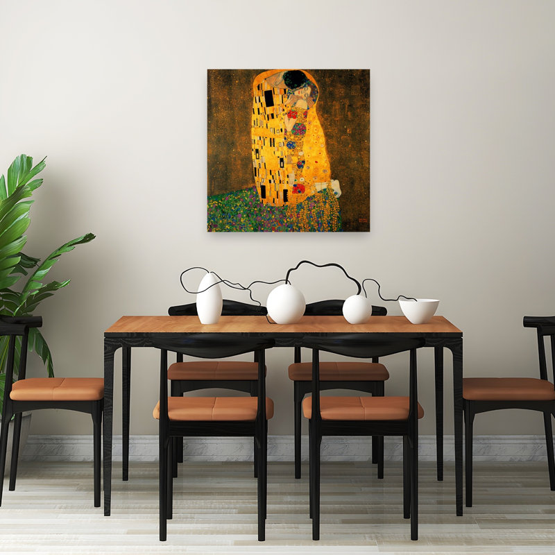 Reproduction d'art géométrique classique abstrait The Kiss, H 32 po x l 32 po