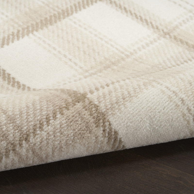 Gracie Oaks Yeraldo Performance Cream/Ivory Rug & Reviews | Wayfair