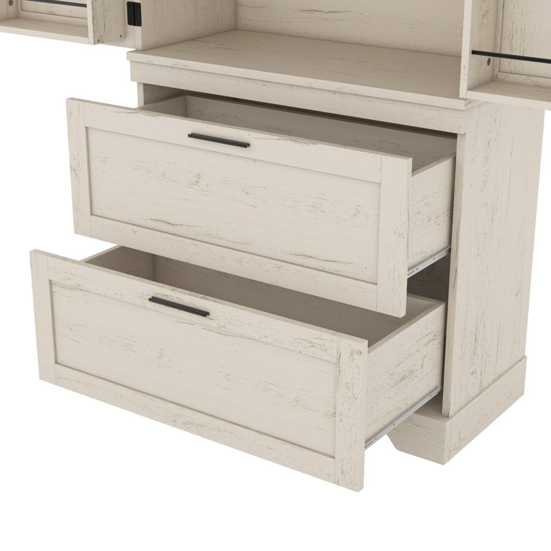 Armoire en bois de style campagne moderne avec cadre robuste, séparateur de porte avec tiroirs, pour le salon et le vestibule