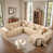 Fausse fourrure beige