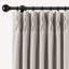 Rideau en lin 2 pièces 300 g / m² avec 7 plis par pièce, gris-123773061