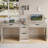 78 Inch Two Person Desk with Drawers, Double Computer Desk with Storage 5 Drawers for Two Person, Extra Long Writing Desk Workstation with File Drawer for Home Office-114256201
