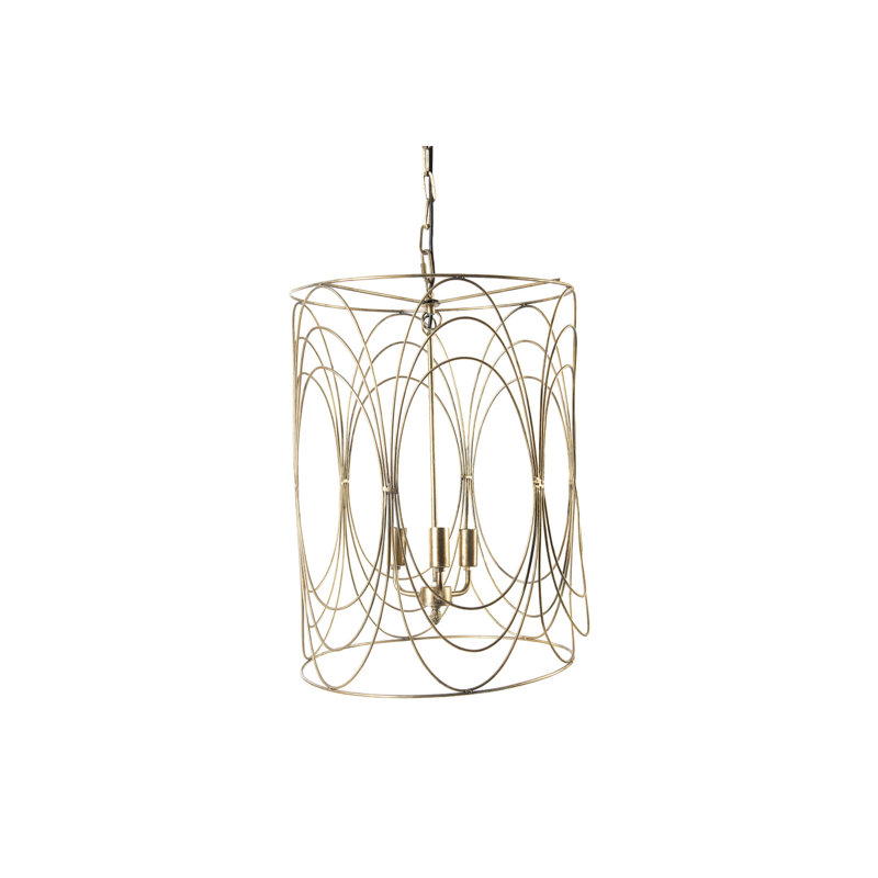 Art Deco Swirled Wire Ceiling Light