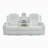 Premium Theater Style Motion Sofa with Adjustable Headrest-109424759
