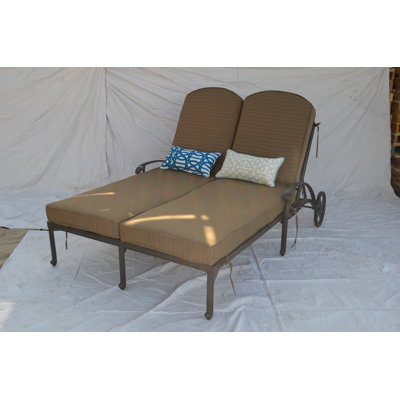 Nola Outdoor Metal Chaise Lounge