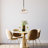 2-Light Black & Gold Globe Haning Pendant Lamp with Seeded Glass Shade
