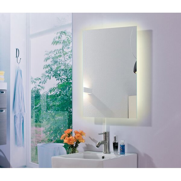 KWW 20 x 28 Inch LED Lighted Bathroom Medicine Cabinet, Defogger, Dimmable,  3 Color Light Makeup Mirror, Outlets & USBs, Easy to Install, Wall Mounted