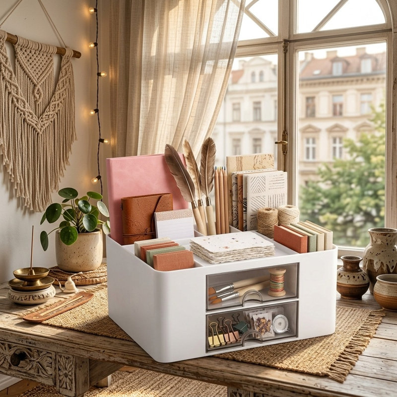 Plastic Desk Organiser