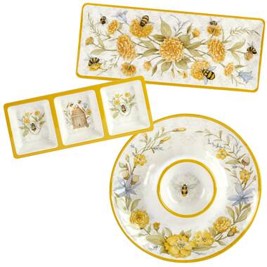 Bee Sweet 16 piece Dinnerware Set, Service for 4