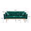 Canapé moderne en velours, canapé d'appoint avec canapé en métal Modern Sofacoolmore