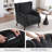 Elegant Wingback Accent Chair with Contemporary Straight Arm Design-660380100