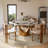 Modern Round Dining Table, Sintered Stone Tabletop With Lazy Susan, Carbon Steel Base Pre-Assembly-118556705-118556709