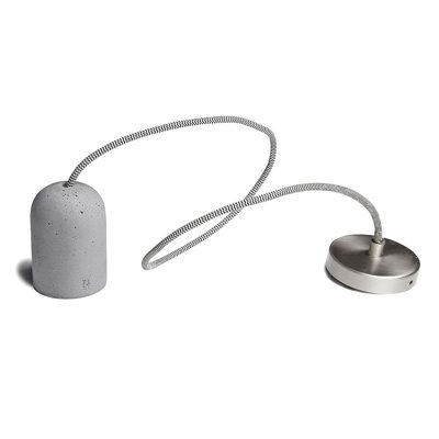 Milagro 1 - Light Light Grey Bulb Pendant