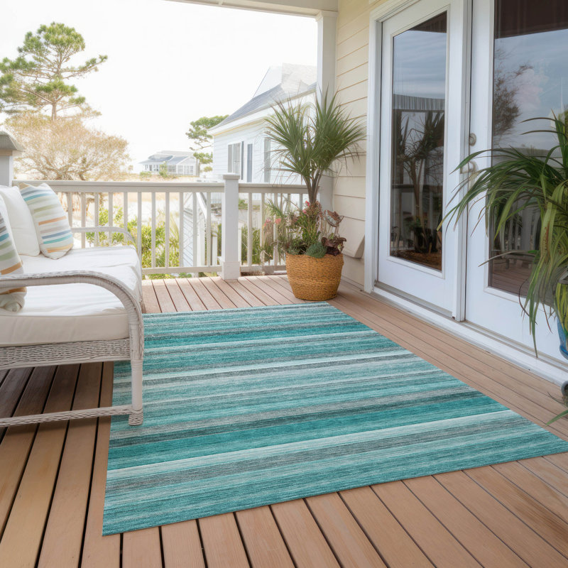 Tapis intérieur / extérieur Kinslee, Rectangle 2 pi 6 po x 3 pi 10 po
