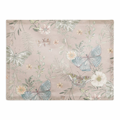 Polyester Floral Rectangle Placemat