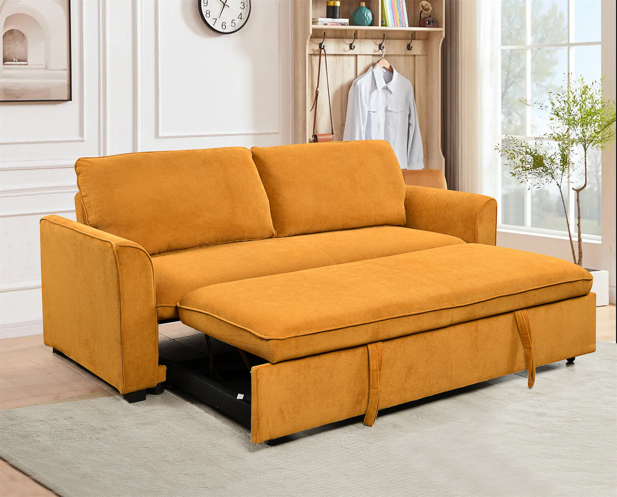 Latitude Run® 78 Inch 3 In 1 Convertible Sleeper Sofa Bed | Wayfair