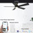The 52'''' Smart Ceiling Fan With Remote, Light Kit Included,Works With Google Assistant And Amazon Alexa,Siri Shortcut.