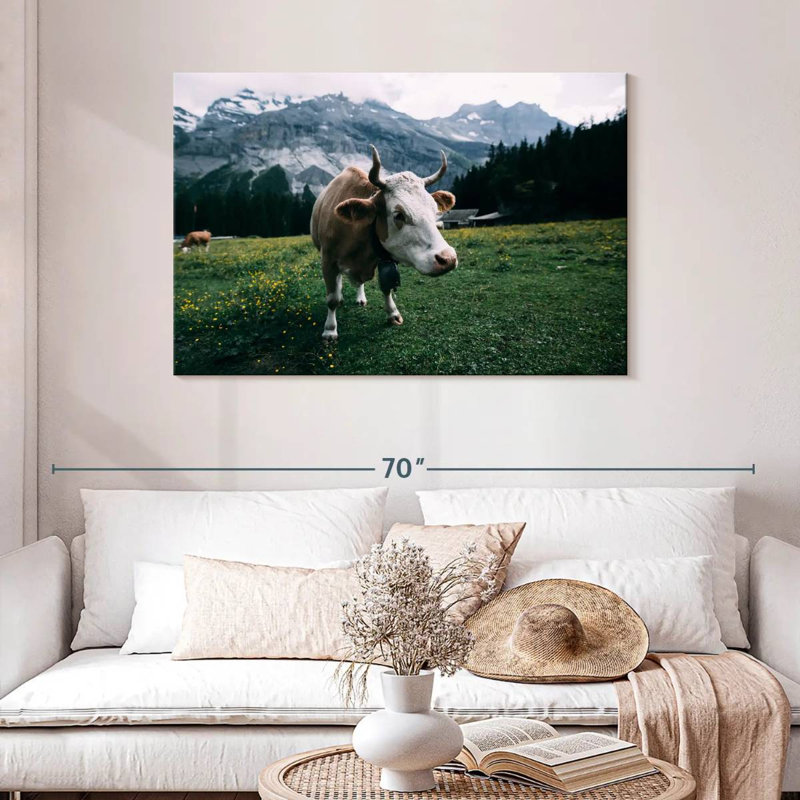 Brampt Curious Cow, 30" H x 45" W