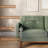 65" Loveseat Sofa, Mid-Century Button Tufted Couch with Wood Legs, Linen Green-358145216
