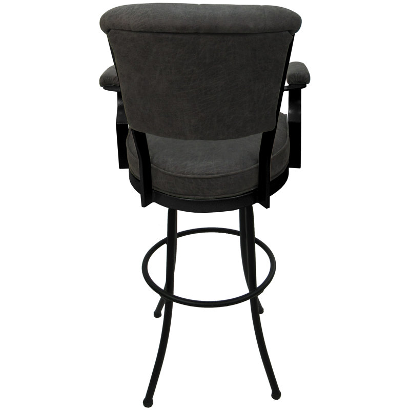 Tabouret très grand Hallah, Gris anthracite/noir