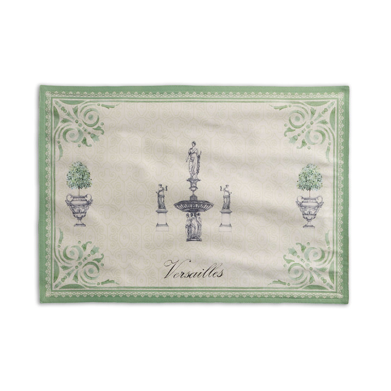 Maison d'Hermine Jardin Du Roy 100 % coton Ensemble de table 2 - 13 po x 19 po