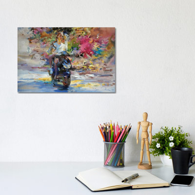 "The Colored Wind" by Igor Zhuk - Wrapped Canvas Painting